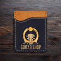 Personalized Leatherette Phone Wallet with Gold Ring
