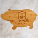 Cutting Board Birthday Gifts, Personalized Bamboo Pig Shaped Cutting Board, Zodiac Sign Gifts