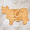Personalized Birthday Cutting Boards, Bamboo Cow Shaped Cutting Board, Custom Zodiac Sign Gifts