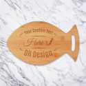 Beautiful & Elegant Personalized Bamboo Fish Shaped Cutting Board