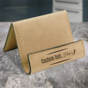 Personalized Leatherette Holder Easel Light Brown