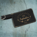 Personalized Birthday Months Gifts, Leather Luggage Tag, Customized Birthday Months Travel Gifts