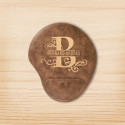 Personalized Gold Leatherette Mouse Pad with Name