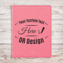 Personalized Pink Leatherette Passport Holder