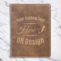 Personalized Leatherette Passport Holder