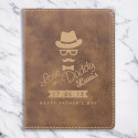 Personalized Father's Day Leather Passport Holder, Customized Passport Cover, Father's Day Gift
