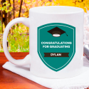 Congratulations for Graduating Personalized Mug With Name Printed On