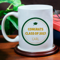 Congrats Class of 2017 Personalized Mug With Name Printed On it
