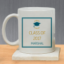 Graduation Hat With Name Printed Class of 2017 Personalized Mug
