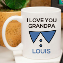I Love You Grandpa Personalized Mug With Name Image Or Initial Printed
