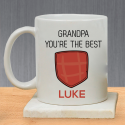 Grandpa You Are the Best Personalize Mug With Name Or Initial Printed