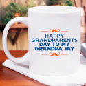 Beautiful Happy Grandparent’s Day To My Grand Pa Personalized Mug