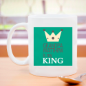 Grandpa Is My King, Colorful Contrasted Personalized 11 oz Mug