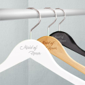 Personalized Engraved Wooden Wedding Maid of Honor Hangers