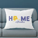 Personalized Alaska Pillow Case with Home State Design