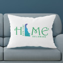 Personalized Delaware Pillow Case with Home State Design