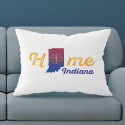 Personalized Indiana Pillow Case with Home State Design