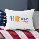 Personalized Minnesota Pillow Case with Home State Design