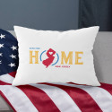 Personalized New Jersey Pillow Case with Home State Design