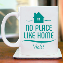 No Place Like Home Monogrammed Beautifully Personalized 11 oz Mug