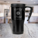 Personalized Birthday Travel Mug, Stainless Steel Tumbler Black 14 Oz, Customized Birthday Gifts
