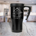 Personalized Christmas Travel Mug, Stainless Steel Travel Cup 14 Oz, Custom Christmas Gifts