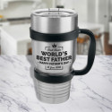 Personalized Fathers Day Tumbler, Gifts for Dad, Tumbler 30 Oz with Optional Handle, Custom Fathers Day Gifts