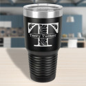 Personalized Black Vacuum Insulated Tumbler with Name