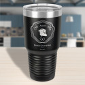 Personalized Birthday Wine Tumbler, Zodiac Sign Gifts, Black Vacuum Insulated Tumbler 30 Oz, Birthday Gift Ideas