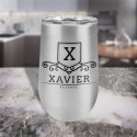 Personalized Stainless Steel Vacuum Insulated Tumbler, Camel Wine Glass 16 oz., Customized Tumbler