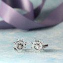 Beautiful Boat Steering Wheel Novelty Cufflinks Fun Gift Idea For Men