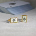 Luxurious Aces On Novelty Gold Cuff Links Great Gift For Anyone