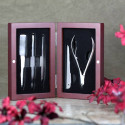  The 5 Piece Manicure Set For Men and Women In The Rosewood Gift Box 
