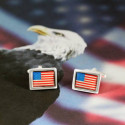 Show National Pride with the American Flag Novelty Cufflinks 