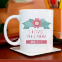 I Love You Mom, Personalized Mug Lovely Gift For Mom On Mother’s Day