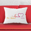 Personalized Heart Pillow Case for Her