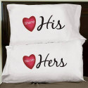 His and Hers Personalized Pillowcase Set