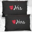 Personalized His & Hers Pillowcase Set