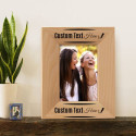 Elegant Personalized Genuine Red Alder Wood Picture Frame 3 1/2" x 5"