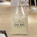 Personalized Bestman Cotton Tote Bag with Natural Handles