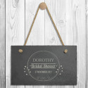 Personalized Bridal Shower Decorations, Rectangle Slate Plaque with Hanger String, Bridal Shower Gifts