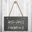 Personalized Kitchen Wall Decorations, Slate Plaque with Hanger String, Kitchen Design Ideas Gift, Custom Kitchen Gifts