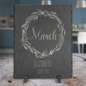 Customized Birthday Plaque, Birth Month Gifts, Slate Plaque with Plastic Feet, Personalized Birthday Gifts