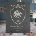 Personalized Birthday Home Decoration, Engraved Birthday Gifts, Slate Plaque with Plastic Feet, Zodiac Gifts