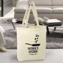 Personalized Kitchen Natural High Quality Promotional Canvas Tote Bag w/Gusset