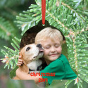 Christmas Bell Ornament Personalized with Custom Image Photo Picture