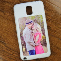 Black Custom Galaxy Note 3 Mobile Case with Personalized Image Text