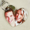 Heart Shaped Personalized Key Tag with Custom Image Photo Picture
