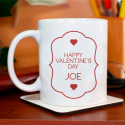 Happy Valentine’s Day Personalized Mug Beautiful Gift for Couples