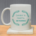 Classical Floral Designed Beautiful Personalized Be Married Mug